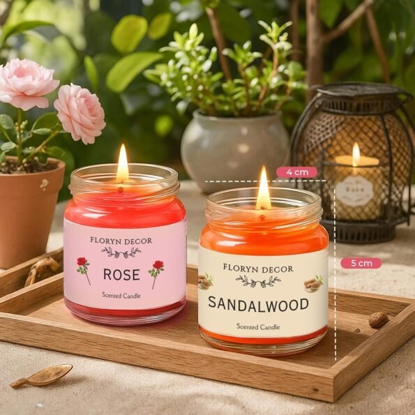 Floryn Decor Jar Scented Candles Gift Set