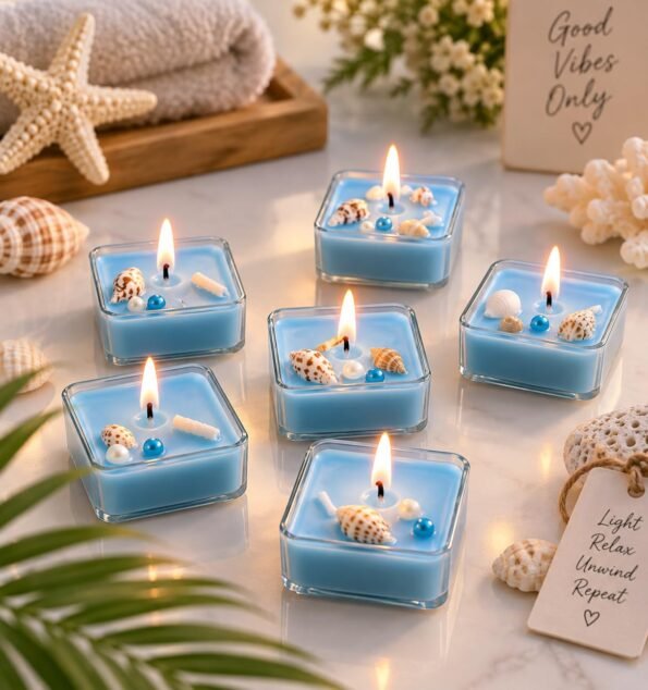 Fiamora Aromatic Ocean Themed Tealight Candle